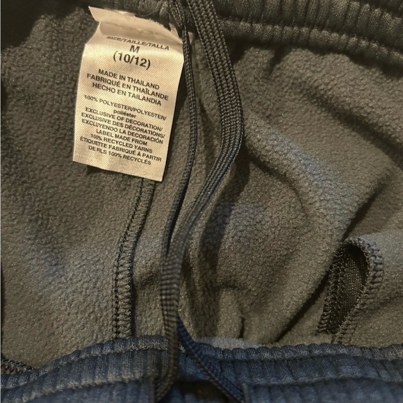 Adidas Youth Fleece Jogger Sweatpants 3 Stripes Gray Medium 10/12 - Picture 7 of 11